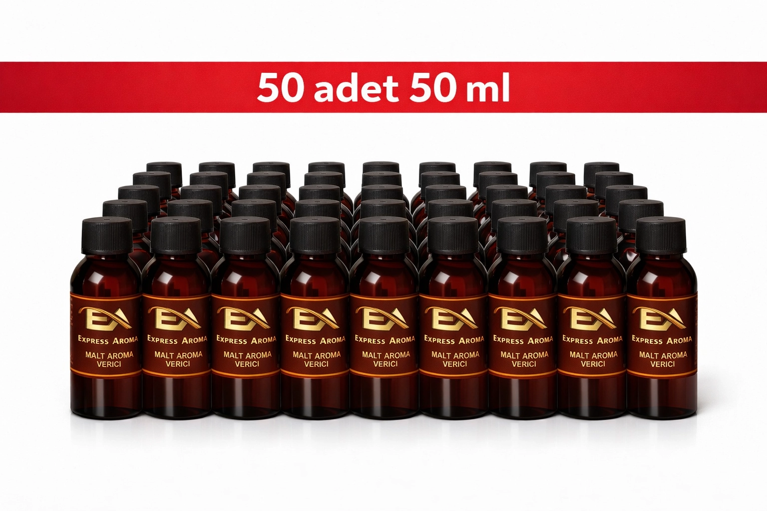 MALT AROMA VERİCİ KIRMIZI 50 ML x 50 ADET BAYİ PAKETİ